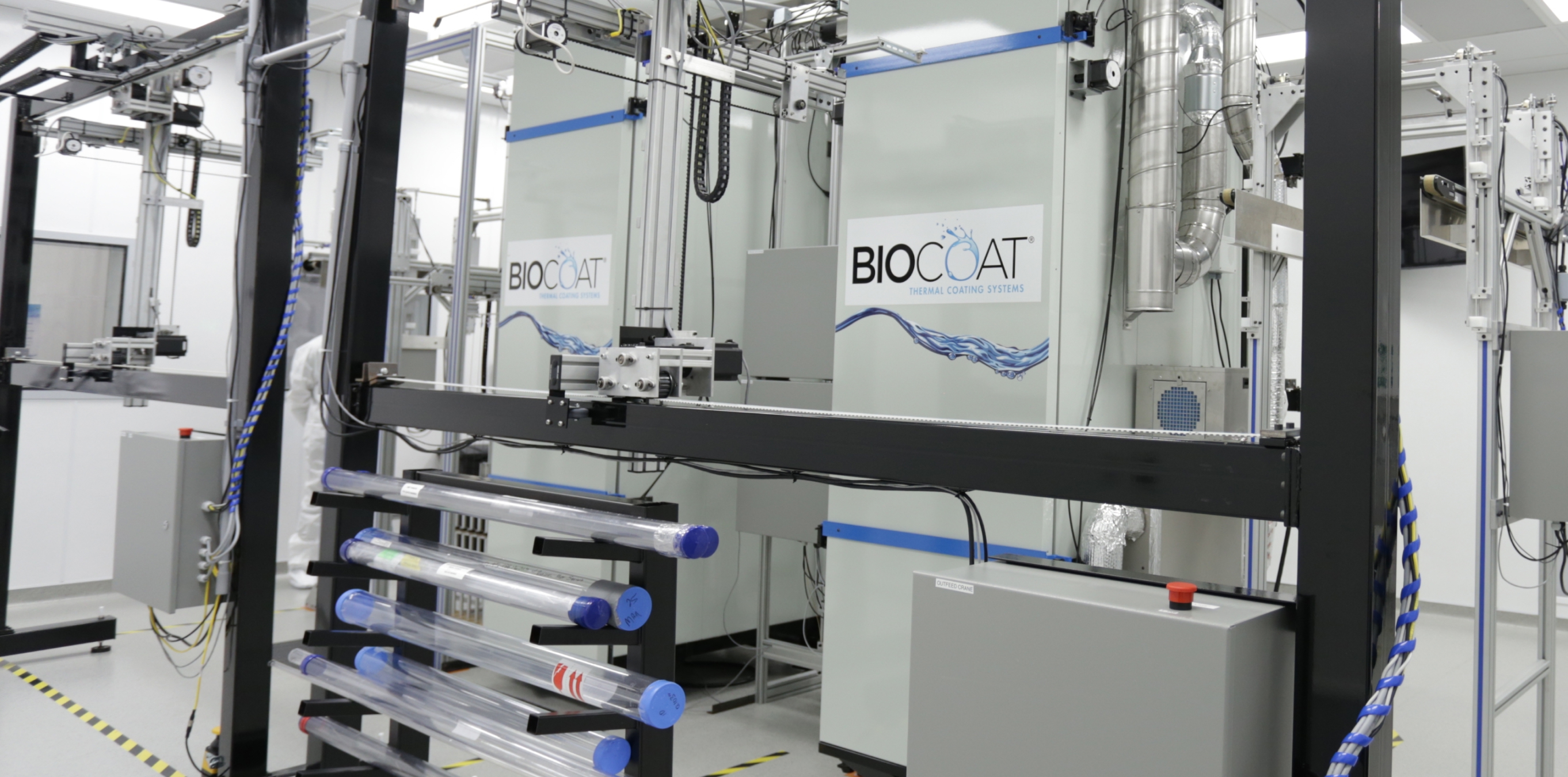 Biocoat thermal coating systems and cleanroom production line equipment.